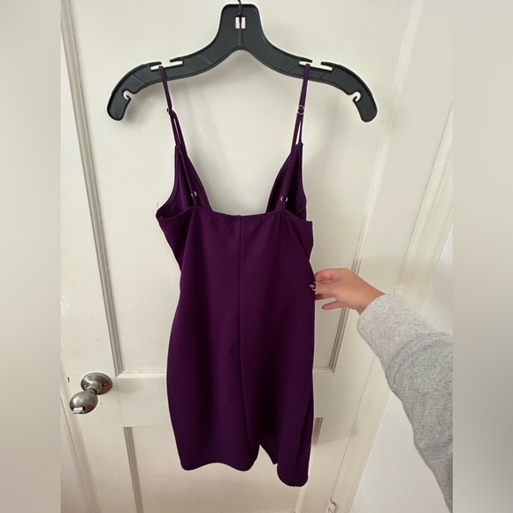 Bloomingdale’s Purple Cocktail Dress Sz M - Picture 2 of 3